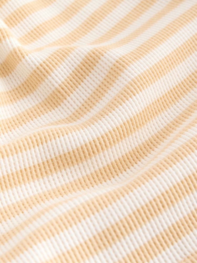 Yellow Stripe Textured Waffle Waistcoat Shorts Set (3-16yrs) - Image 5 of 5 Yellow Stripe Textured Waffle Waistcoat Shorts Set (3-16yrs) - Image 5 of 5