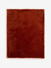 Orange Faux Fur Shearling Throws - Image 3 of 6