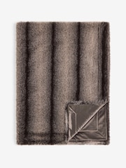 Brown Alaska Faux Fur Throw - Image 2 of 3