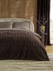 Mid Natural Cut Stripe Faux Fur Throw - Image 1 of 6