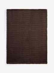 Mid Natural Cut Stripe Faux Fur Throw - Image 5 of 6