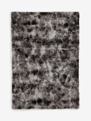 Charcoal Grey Loulou Faux Fur Throw - Image 1 of 3