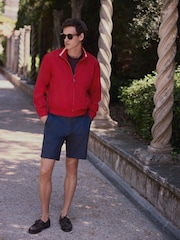 Red Funnel Neck Zip Through Jacket - Image 2 of 11