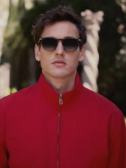 Red Funnel Neck Zip Through Jacket - Image 4 of 11