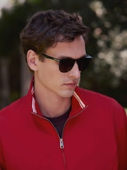 Red Funnel Neck Zip Through Jacket - Image 5 of 11