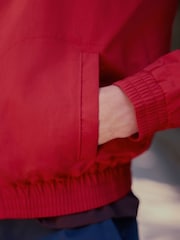 Red Funnel Neck Zip Through Jacket - Image 6 of 11
