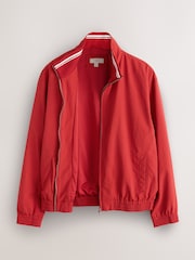 Red Funnel Neck Zip Through Jacket - Image 8 of 11
