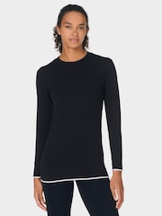 Teplákový top Betty s kulatým výstřihem z modalu - Obrázek 3 z 8