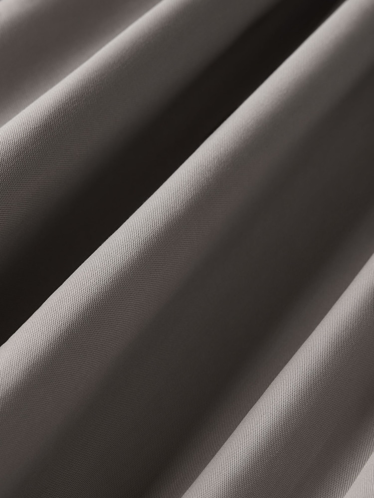 Grey Charcoal Cotton Blackout/Thermal Pencil Pleat Curtains - Image 6 of 6 Grey Charcoal Cotton Blackout/Thermal Pencil Pleat Curtains - Image 6 of 6