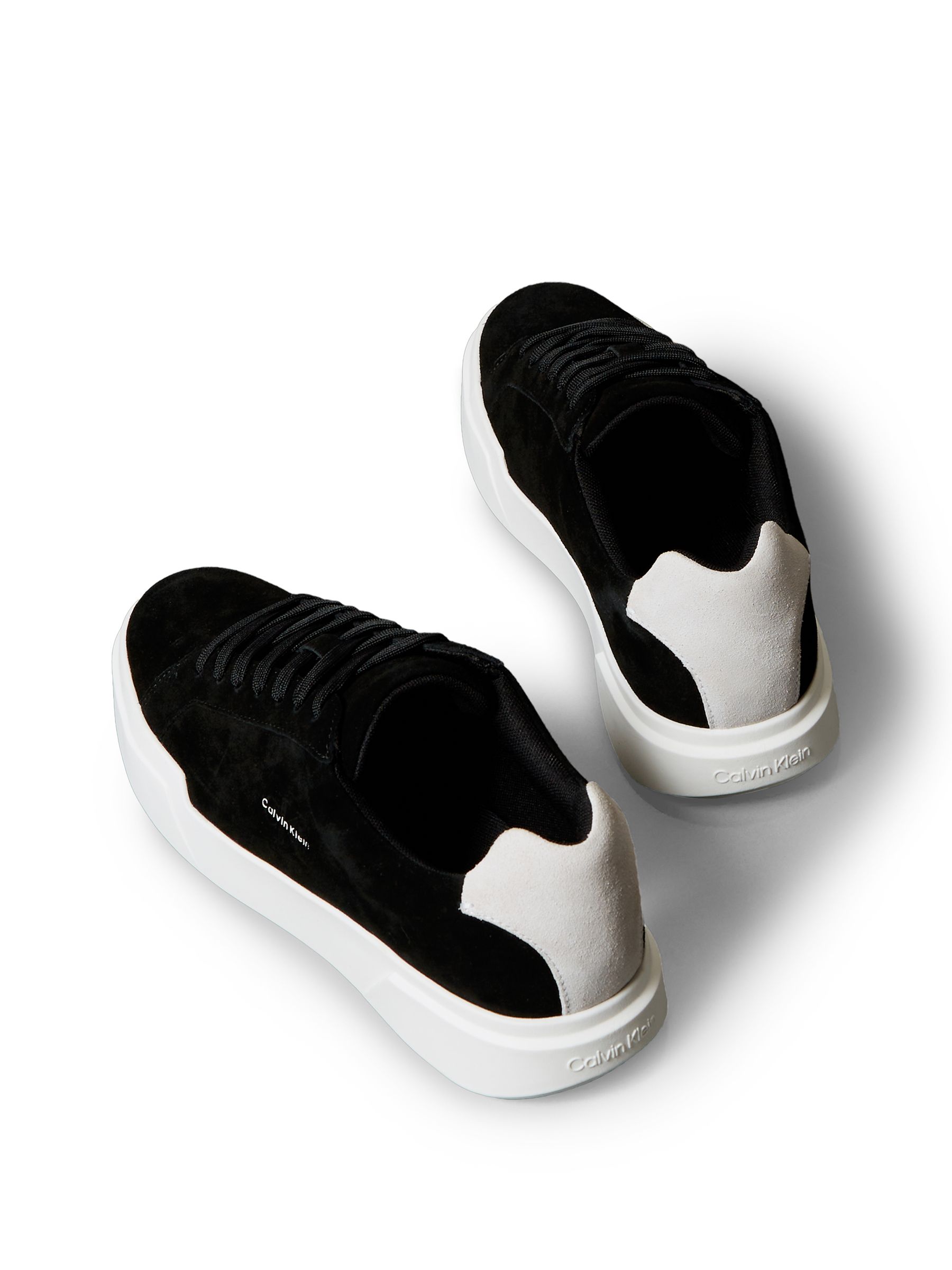 Buy Calvin Klein Black CK Avenue - Suede Logo Trainers from Next USA