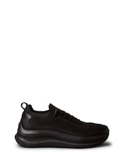 Calvin Klein Black Mesh Chunky Runner Sock Trainers - Image 1 of 6