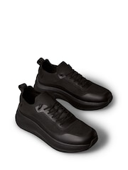 Calvin Klein Black Mesh Chunky Runner Sock Trainers - Image 2 of 6