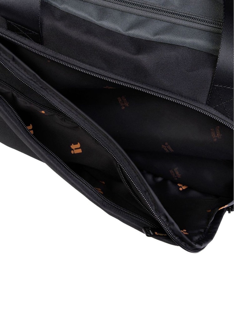 IT Luggage Black Duo-Tone Holdall Bag - Image 9 of 9