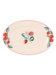 Cath Kidston Pink Raspberry Ceramic Serving Platter - Image 1 of 3