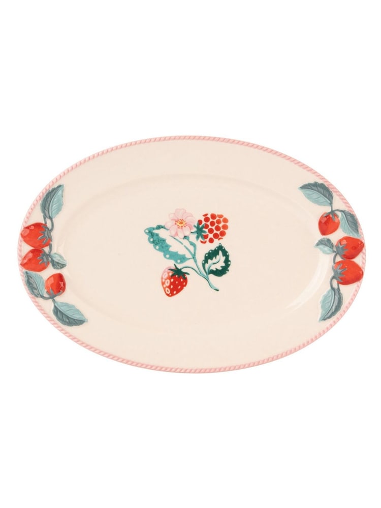 Cath Kidston Pink Raspberry Ceramic Serving Platter - Image 1 of 3