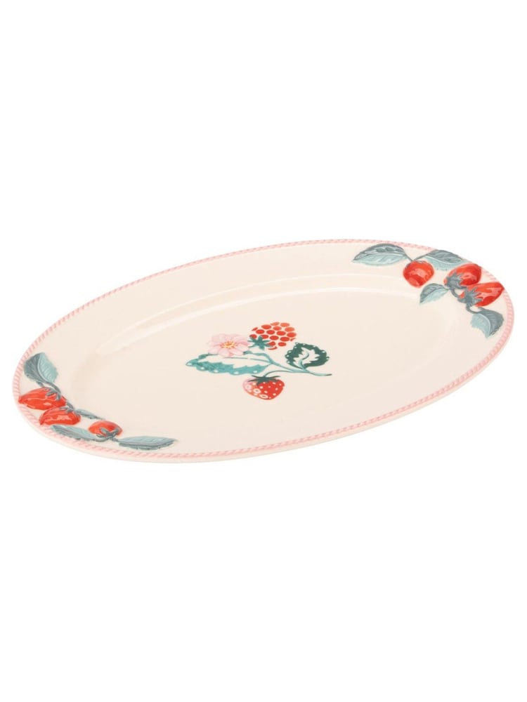 Cath Kidston Pink Raspberry Ceramic Serving Platter - Image 2 of 3