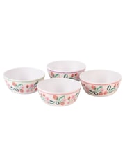 Cath Kidston 4 Pack Pink Raspberry Melamine Cereal Bowls - Image 1 of 5