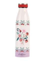 Cath Kidston Pink Raspberry Stainless Steel Water Bottle 350ML - Image 1 of 2
