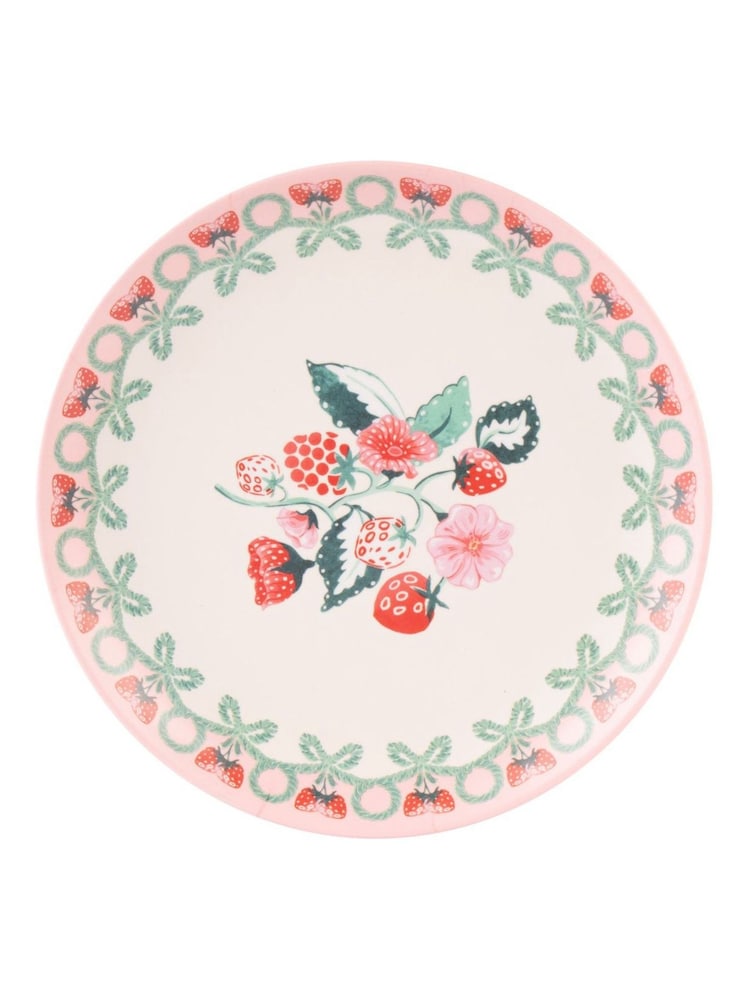 Cath Kidston Pink Raspberry Melamine Side Plates 4 Pack - Image 1 of 4