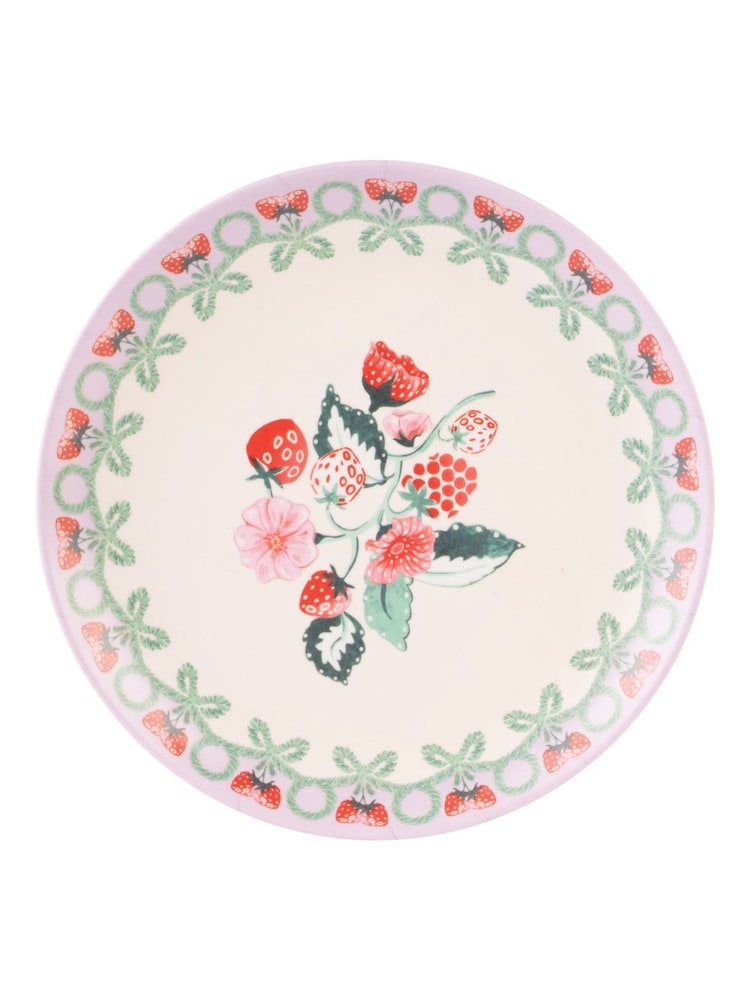 Cath Kidston Pink Raspberry Melamine Side Plates 4 Pack - Image 2 of 4