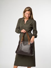 Pure Luxuries London Mochi Leather Tote Brown Bag - Imagen 3 de 6