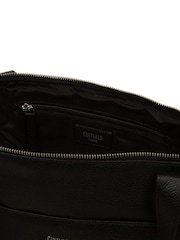 Cultured London 'Marina' Leather Black Tote Bag - Imagen 3 de 7