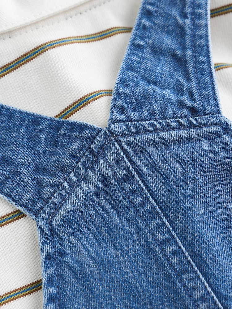 Blue Denim Baby Dungarees and Polo Bodysuit Set (0mths-3yrs) - Image 12 of 12