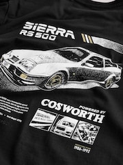 黑色與金色 - Hot Hatch Car Graphic T-Shirt - 圖片 4，共 4