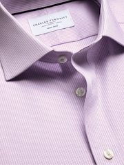 Charles Tyrwhitt חולצת אל-קמט ארוגה עם צווארון חתוך, דגם Greenwich - תמונה 5 מתוך 6