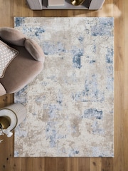 Blue Elena Abstract Rug - Image 1 of 5