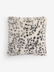 Monochrome Faux Fur Dalmatian Cushion - Image 3 of 4