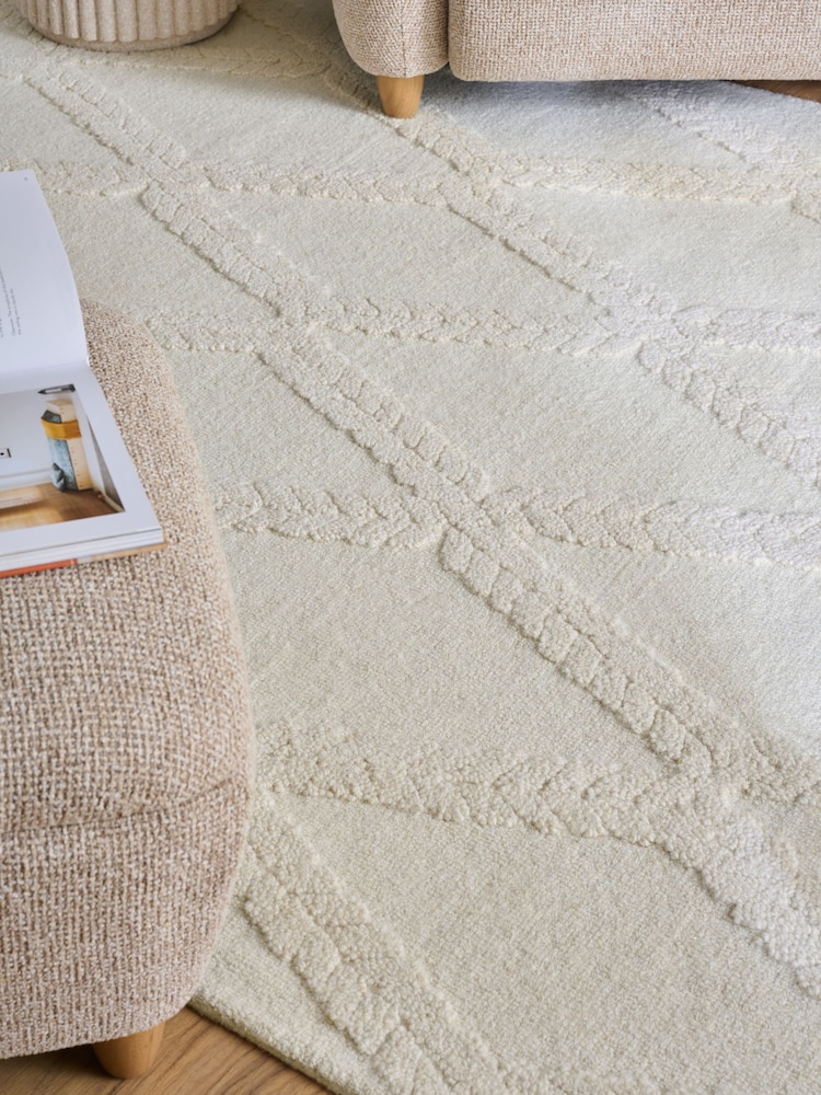 Ivory Country Plait Rug - Image 2 of 5 Ivory Country Plait Rug - Image 2 of 5