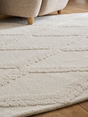 Ivory Country Plait Rug - Image 3 of 5