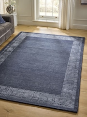 Navy Collection Luxe Cera Border Rug - Image 1 of 5