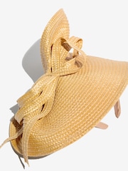 Friends Like These Natural Raffia Disc Fascinator Headband - Image 4 of 5