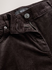 Chocolate Brown Cord Bootcut Trousers With Modal - Image 8 of 9