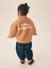 Orange Pumpkin Zip Through Fleece (3mths-7yrs) - Image 2 of 10