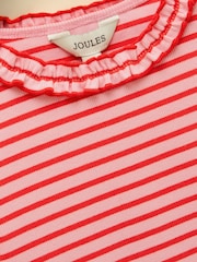 Röd &; Rosa - Joules Girls' Sophie Long Sleeve Ribbed Top - Bild 4 av 5