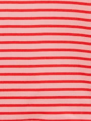 Röd &; Rosa - Joules Girls' Sophie Long Sleeve Ribbed Top - Bild 5 av 5