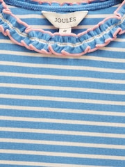 Cream & Blå - Joules Girls' Sophie Long Sleeve Ribbed Top - Bild 4 av 4