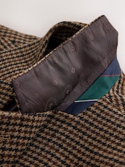Brown Slim Fit Dogtooth Check Blazer - Image 9 of 12