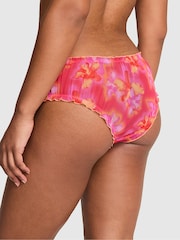 Victoria's Secret Pink Pink Hibiscus Cheeky Mesh Knickers - Image 2 of 2