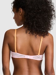 Victoria's Secret Pink Boardwalk Pink Push Up Zebra Lace Bra - Image 2 of 2