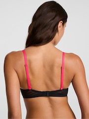 Victoria's Secret Pink Black Push Up Zebra Lace Bra - Image 2 of 2