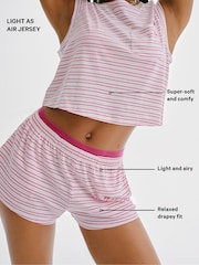Victoria's Secret Pink Pink Fire Jersey Long Pyjama Bottoms - Image 3 of 3