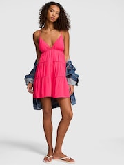 Victoria's Secret Pink Candy Pink Tiered Dress - Image 1 of 2