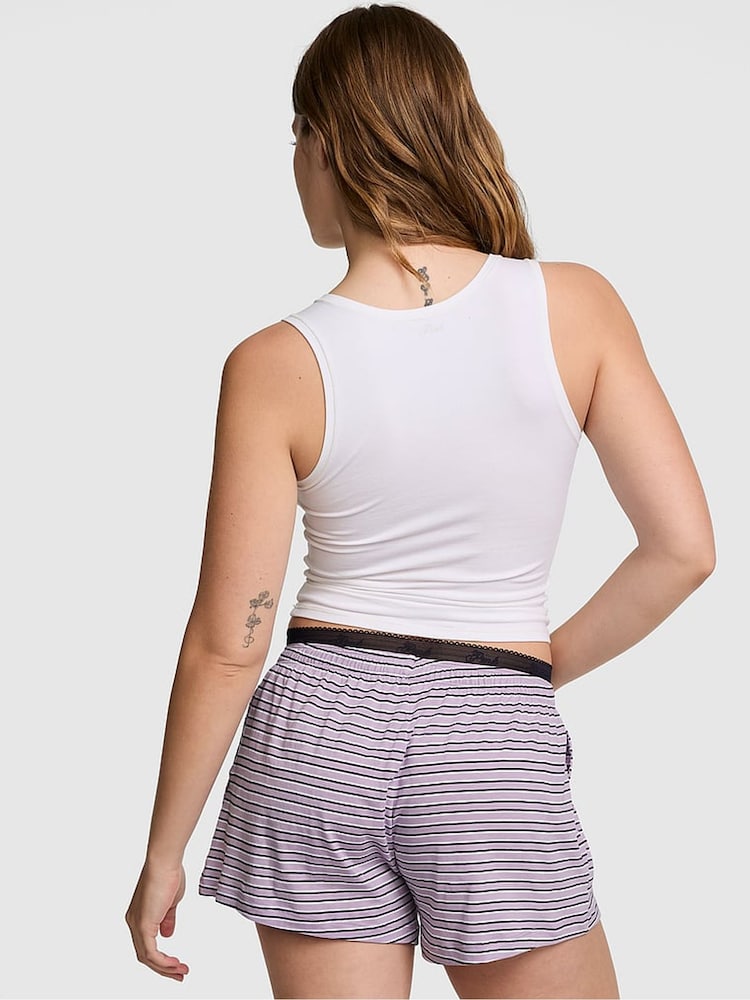 Victoria's Secret Pink Slate Green Jersey Short Pyjama Bottoms - Image 2 of 2