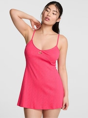 Victoria's Secret Pink Boardwalk Pink Short Pointelle Slip Dress - Image 1 of 2