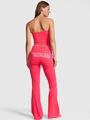 Victoria's Secret PINK Candy Pink Foldover Leggings - Image 2 of 2