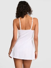 Victoria's Secret Pink White Short Pointelle Slip Dress - Image 2 of 2